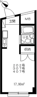 ジョイフルオークラNo.20【3階】の間取り
