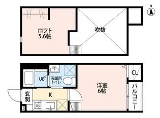 タマリンド大和町【2階】の間取り
