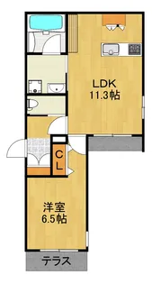Gran HEBEL Tsunashima【1階】の間取り