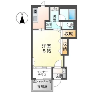 ロベリアモコ【1階】の間取り