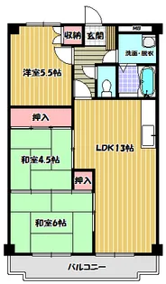 アーバンハイツ【3階】の間取り