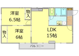 セジュール駒門【1階】の間取り