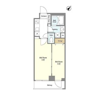 ミュプレ渋谷【2階】の間取り