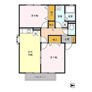 グランシャリオエノ【1階】の間取り