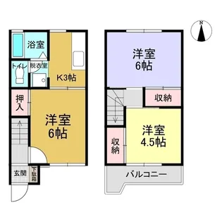 千葉県野田市清水【一戸建】の間取り