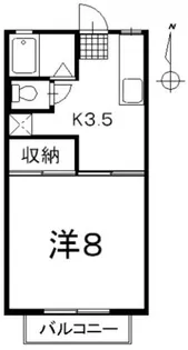 サンシャイン寺家A【2階】の間取り