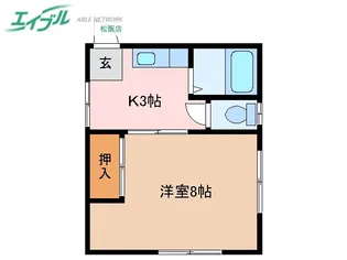 中部台パティオ【1階】の間取り