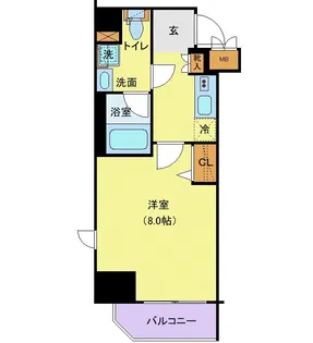 アンベリール西川口【5階】の間取り