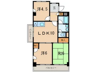 カーサカラカス【3階】の間取り
