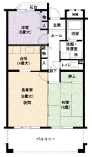 愛知県名古屋市千種区星ケ丘1【マンション】の間取り