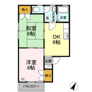 セジュール澤井 B棟【1階】の間取り