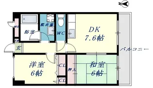 イーストヒル長田【4階】の間取り