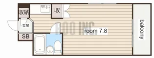 グリーンハイツ梅ヶ谷【4階】の間取り