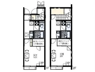 レオネクストフジヤマA【2階】の間取り