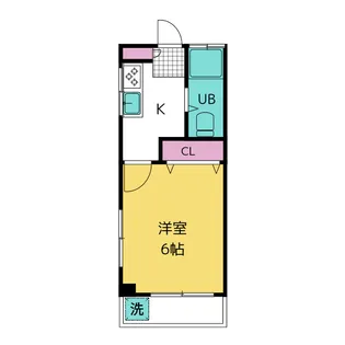 原マンション【2階】の間取り