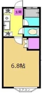 第5愛和ハイツ【2階】の間取り