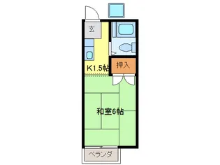 岐阜県岐阜市折立【アパート】の間取り