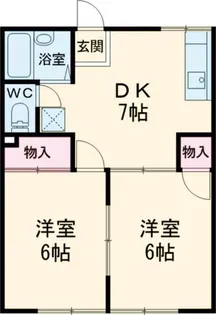 グリーンコーポII【1階】の間取り