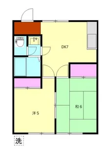 ハイツ古屋A【1階】の間取り