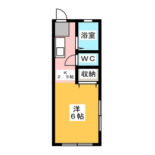 サンシティスズイB【1階】の間取り