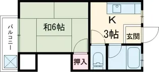 プラザイシバシB棟【1階】の間取り