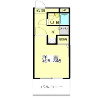 1Kの間取り画像