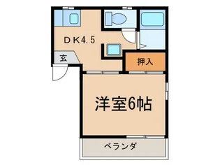 ジュネス八事石坂【2階】の間取り