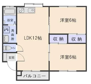 セティールヒヨリ【1階】の間取り