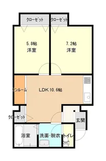 コンチネンタル砂町【1階】の間取り