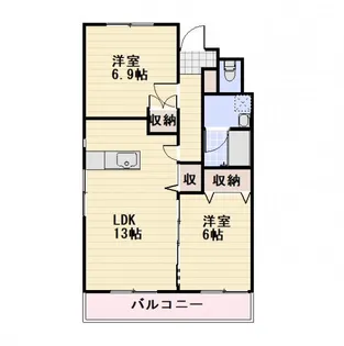 長野県長野市大字稲葉【マンション】の間取り