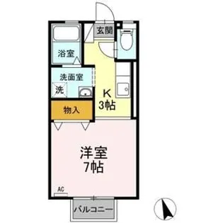 プレステージMIYA【1階】の間取り