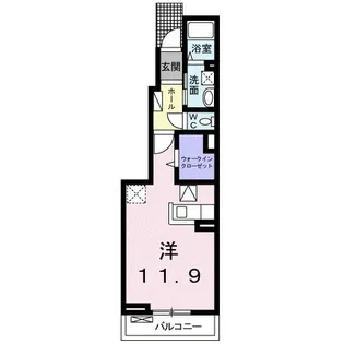 カーサ アクア【1階】の間取り