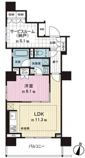 ローレルアイ千代田淡路町【6階】の間取り