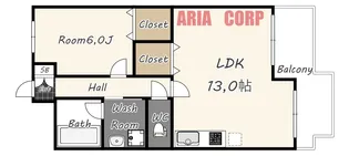 緑地ロイヤルハイツ【1階】の間取り