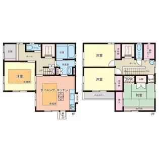 大阪府高槻市神内2【一戸建】の間取り