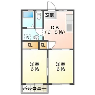 ピースフル西条台【1階】の間取り