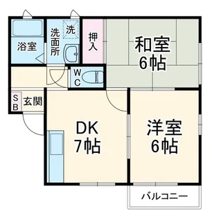 グレース壱番館【2階】の間取り