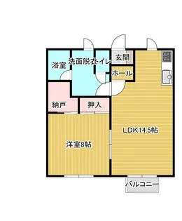 ハイツ カノン【2階】の間取り