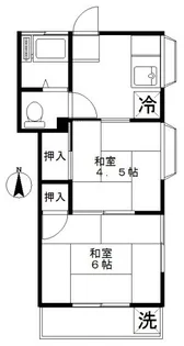 グリーンウッド斉藤【2階】の間取り