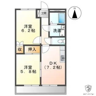 グランドハウス【1階】の間取り
