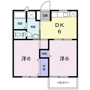 エステートY B棟【2階】の間取り