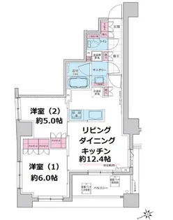 ステラメゾン三軒茶屋【10階】の間取り