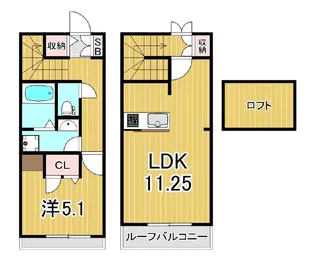 カーサ セレステ【1階】の間取り
