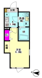 グランレイム糀谷【2階】の間取り
