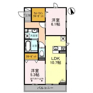 埼玉県さいたま市西区三橋6【アパート】の間取り