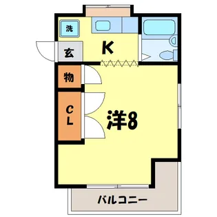 メゾン清水【1階】の間取り
