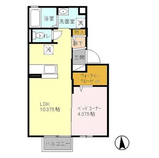グレイス峰【1階】の間取り