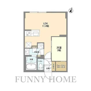 東京都世田谷区代沢1【マンション】の間取り