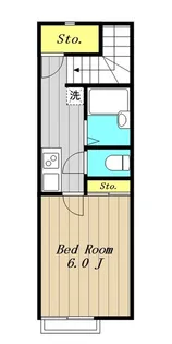 東京都町田市鶴川3【アパート】の間取り