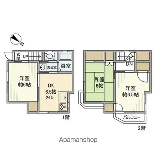 東京都北区志茂3【一戸建】の間取り